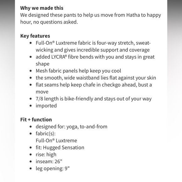 Lululemon High Times Pant (Metta) *Full-On Luxtreme Black - Picture 4 of 8